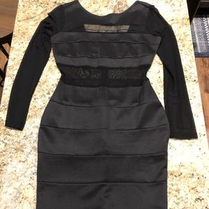 Black mesh dress